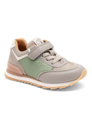 bisgaard Skórzane sneakersy "Walde" w kolorze szaro-zielonym rozmiar: 29