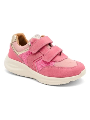 bisgaard Skórzane sneakersy "Yuki" w kolorze różowym rozmiar: 33