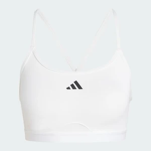 Biustonosz Aeroreact Training 3-Stripes Adidas biały
