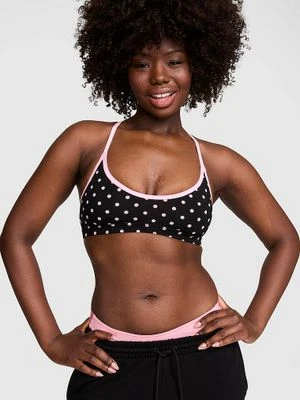 Biustonosz All-Day Cotton z niskim dekoltem i racerback Victoria's Secret