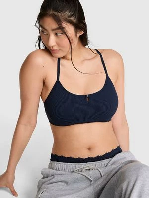 PINK Biustonosz AnyWear z głębokim dekoltem i wycięciem na plecach Victoria's Secret