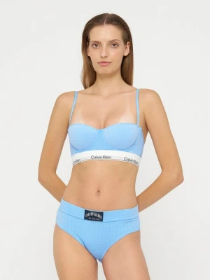 Biustonosz balkonetka Calvin Klein niebieski