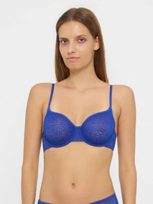 Biustonosz balkonetka DKNY niebieski