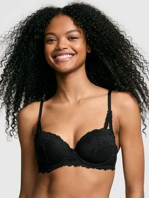 Biustonosz balkonetka push-up Wink Victoria's Secret Czarny