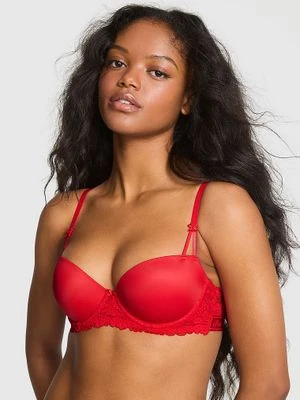 Biustonosz balkonetka Wink Push-Up Victoria's Secret Czerwony