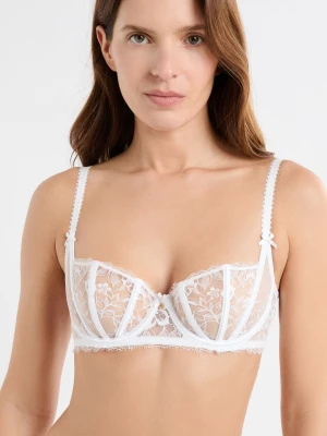 Biustonosz balkonetka z koronki Etam