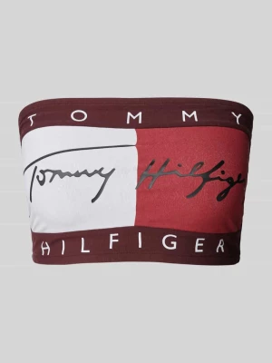 Biustonosz bandażowy z nadrukiem z logo Tommy Hilfiger