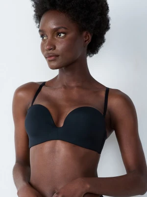Biustonosz bandeau push-up z mikrofibry Etam