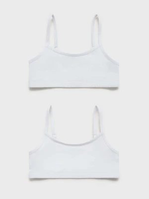 Biustonosz bandeau z bawełny błękitny - Dzieci - lata - MANGO KIDS