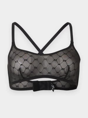 Biustonosz bardotka Emporio Armani czarny