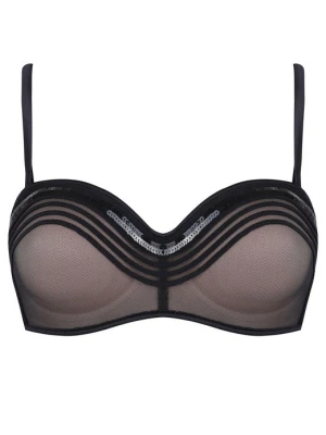 Biustonosz Bardotka z Cekinami Shiny Moon Poupee Marilyn