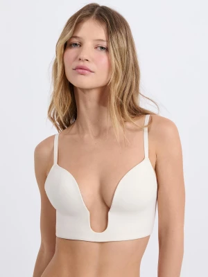 Biustonosz bez fiszbin z głębokim dekoltem Etam