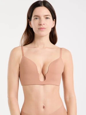 Biustonosz bez fiszbin z głębokim dekoltem Etam