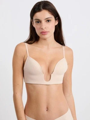 Biustonosz bez fiszbin z głębokim dekoltem Etam