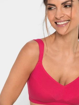 Biustonosz bez fiszbinów z bawełną organiczną (2 szt.) bonprix