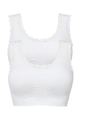 Biustonosz bezszwowy bustier z kolekcji Feel Comfort (2 szt.) bonprix