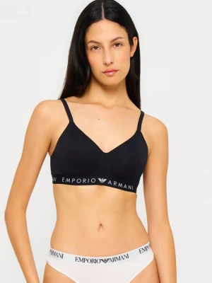 Biustonosz bezszwowy Emporio Armani czarny