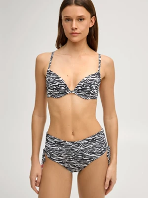 Zdjęcie produktu Biustonosz bikini do prasowania w kolorze czarnym/białym z motywem tygrysa Joop