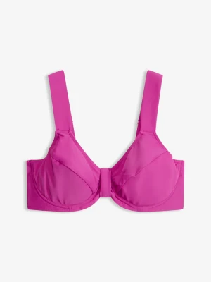 Biustonosz bikini minimizer z szerokimi ramiączkami BonPrix fioletowy