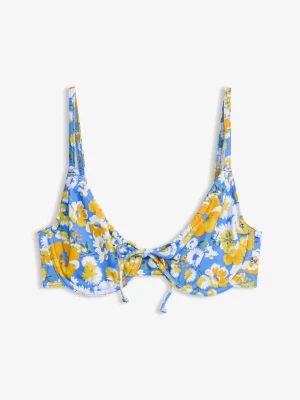 Biustonosz bikini na fiszbinach BonPrix niebieski