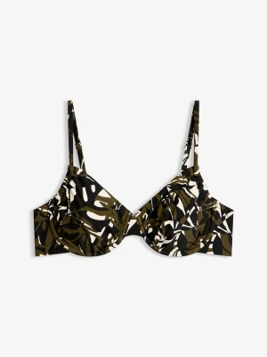 Biustonosz bikini na fiszbinach z miękkimi miseczkami BonPrix biały