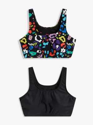 Biustonosz bikini o fasonie bustier (2 szt.) BonPrix czarny