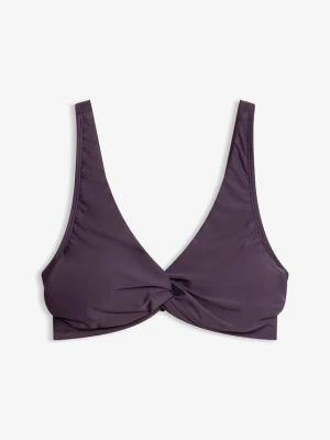 Biustonosz bikini typu bustier z ozdobnym przewiązaniem BonPrix fioletowy