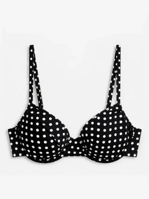 Biustonosz bikini z fiszbinami BonPrix czarny