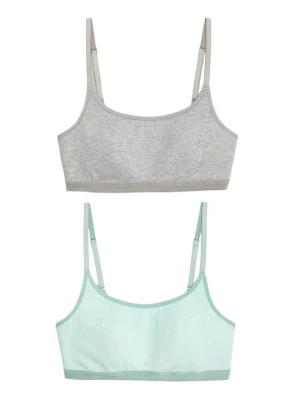 Biustonosz bustier Marks & Spencer jasnoniebieski melanż