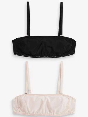 Biustonosz bustier Next jasnoróżowy melanż