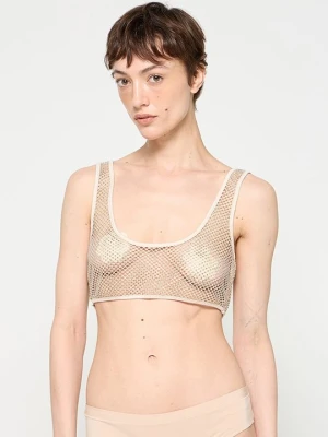 Biustonosz bustier Patrizia Pepe beżowy