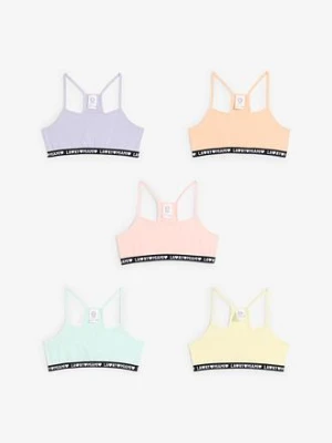 Biustonosz bustier z miękką bawełną organiczną (5 szt.) bonprix