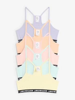 Biustonosz bustier z miękką bawełną organiczną (5 szt.) bonprix