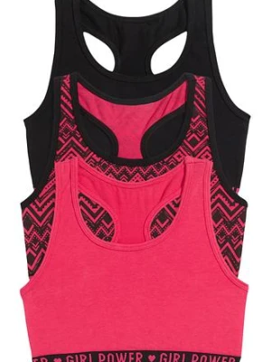 Biustonosz bustier z miękkiej bawełny organicznej (3 szt.) bonprix