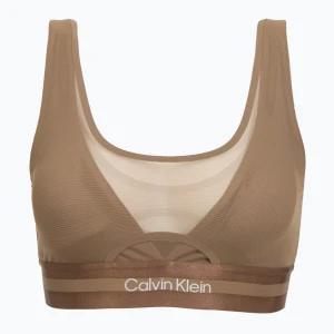 Biustonosz Calvin Klein LVGWF6K106 Icon Shine Low Support shitake Brązowy