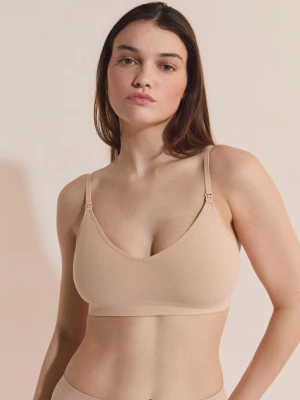 Biustonosz ciążowy bawełniany z klipsami do karmienia Etam