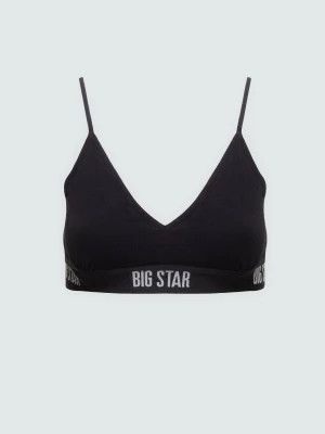Biustonosz damski bawełniany czarny Prisana 906 BIG STAR