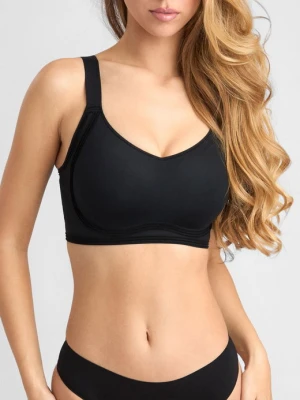 Biustonosz damski bezszwowy z microfibry czarny Nejla Poupee Marilyn