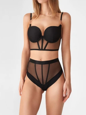 Biustonosz damski push-up półgorset z transparentnymi wstawkami Lovely Secret Poupee Marilyn