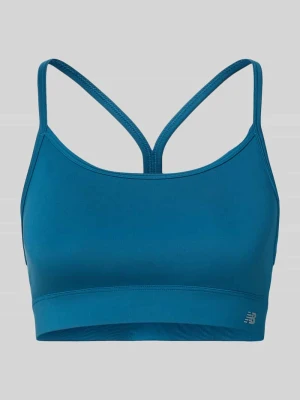 Biustonosz do jogi z tylnym wycięciem New Balance Turkusowy