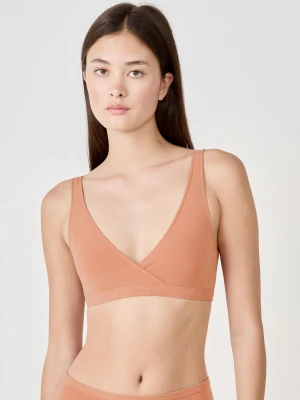 Biustonosz Dwustronny z Elastycznej Bawełny Organicznej Etam