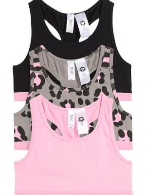 Biustonosz dziewczęcy bustier z bawełny organicznej (3 szt.) bonprix