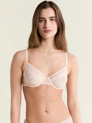 Biustonosz koronkowy ze złotą biżuterią Etam