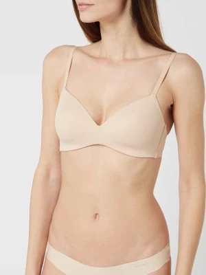 Biustonosz koszulkowy z watowanymi miseczkami – bez fiszbin SKINY