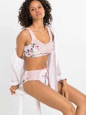 Biustonosz minimizer bez fiszbinów z wyściełanymi ramiączkami bonprix