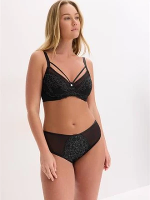 Biustonosz minimizer z delikatną koronką bonprix