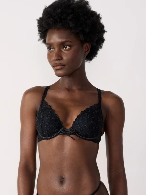 Biustonosz nr 2 - Biustonosz push-up z głębokim dekoltem Etam