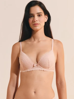 Biustonosz nr 2 - Push up z głębokim dekoltem Etam rose givre