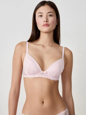 Biustonosz nr 2 - Push-up z Głębokim Dekoltem Opalizujący Etam