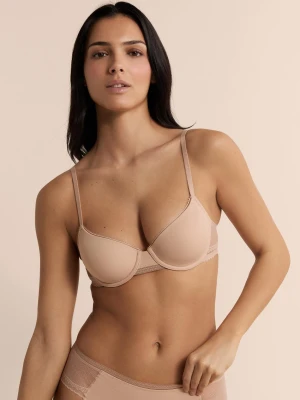 Biustonosz nr 4 - Cienkie miseczki z mikrofibry z koronkowymi detalami Etam